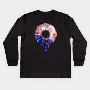 Melting Galaxy Donut Kids Long Sleeve T-Shirt